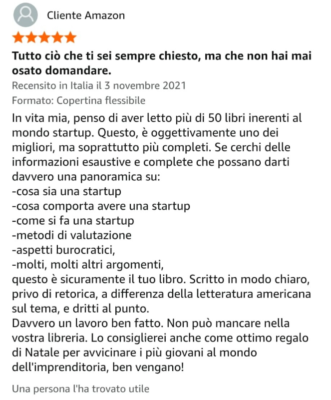 Recensione verificata su Amazon