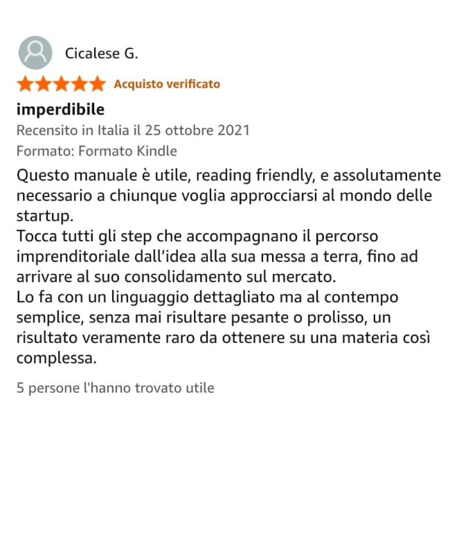 Recensione verificata su Amazon