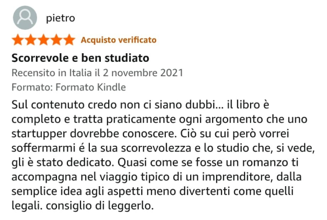 Recensione verificata su Amazon